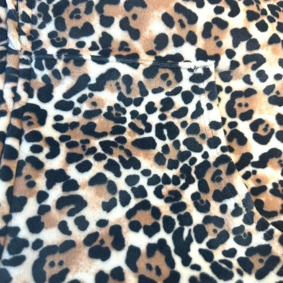 Victoria’s Secret Leopard Print Velour Zip-Up Hoodie | Size S - Picture 6 of 9